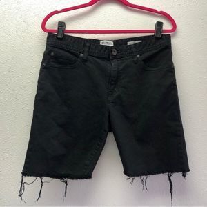 William Rast Dean Slim Straight Size 32 Black Cutoff Shorts (1023)